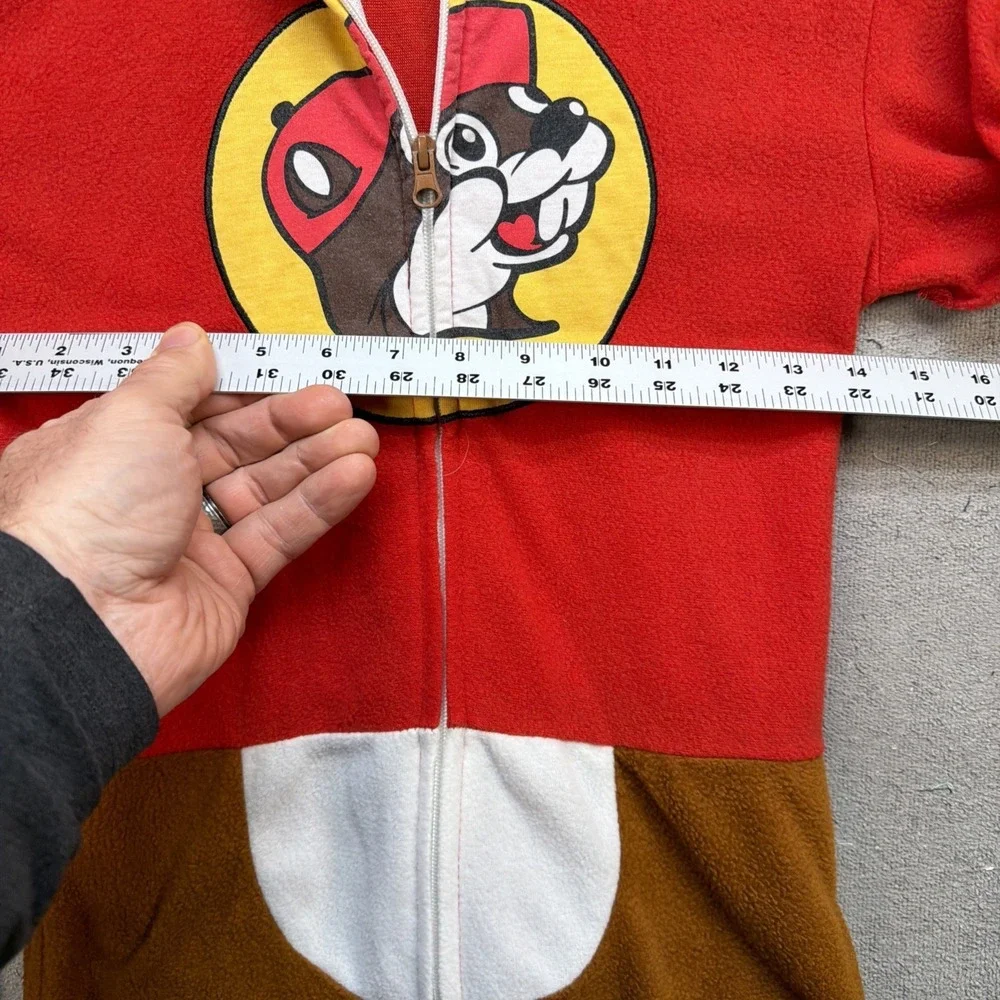 Buc-ee's Hooded‎ One Piece Pajamas Youth XS Beaver Sleeper